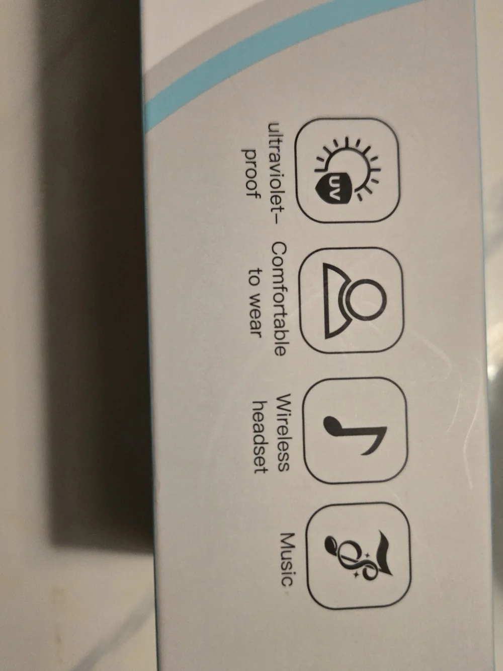 Source Unknown Black Wireless Glasses Headset